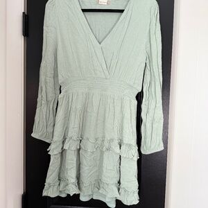 Sage Green Altar'd State mini dress